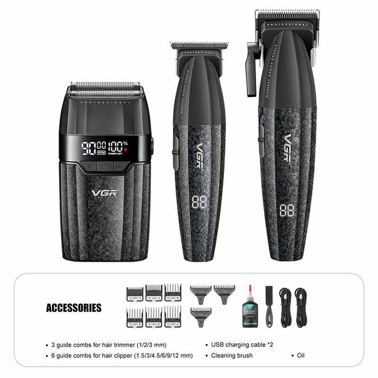 ست ماشین اصلاح وی جی آر مدل VGR V-640 S3