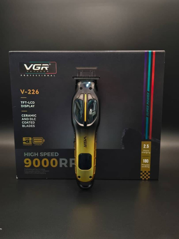 ماشین اصلاح وی جی آر مدل VGR V-226 با تیغه سرامیک برش مستقیم