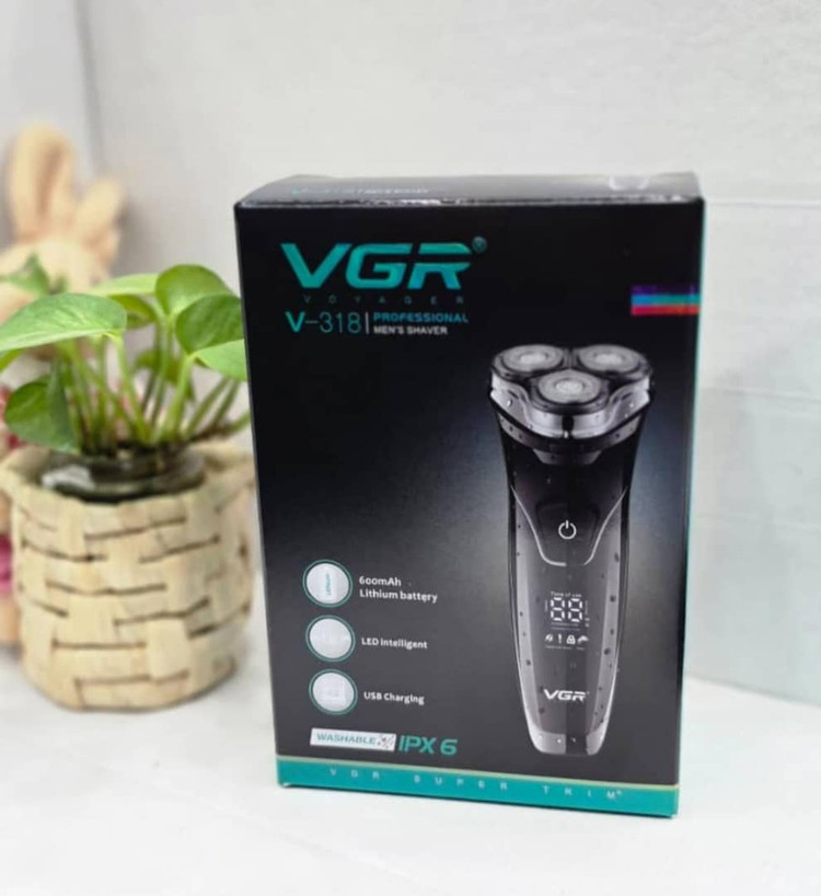 ماشین اصلاح وی جی آر مدل V-318 با تکنولوژی برش چرخشی و ضد آب