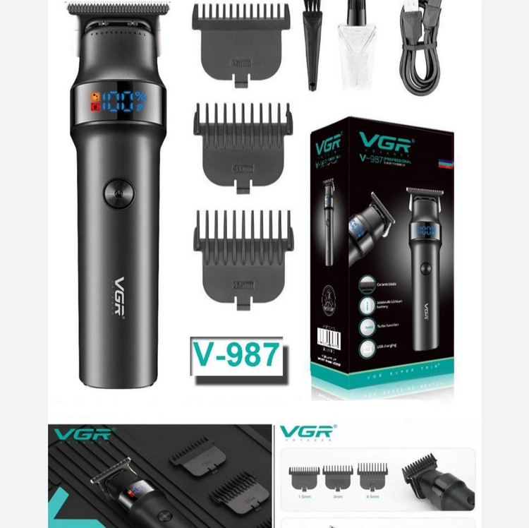 ماشین اصلاح سر و صورت وی جی آر مدل و قرمز V-987