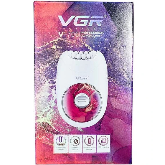 اپیلاتور وی جی آر مدل V-706 ضد حساسیت