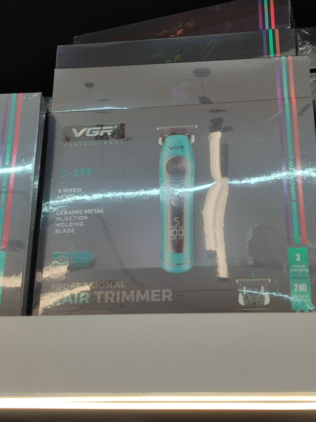 ماشین اصلاح موی سر و صورت شارژی وی جی ار مدل V-299