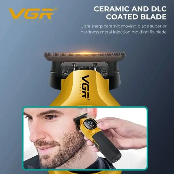 ماشین اصلاح وی جی آر مدل V-886T با برش مستقیم و تیغه سرامیک