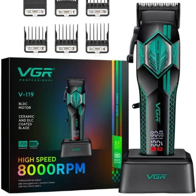 ماشین اصلاح وی جی آر مدل V-119 با تیغه سرامیک