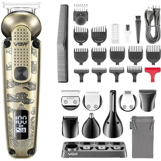 ماشین اصلاح و خط زن شارژی چندکاره VGR V-103